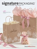 Retail Paper Shopping Bags – Brown Bag with Logo and Pink Ribbon